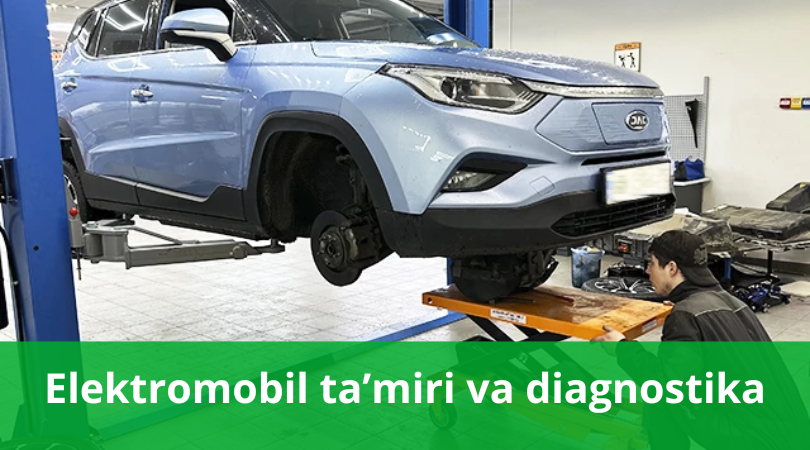 Elektromobil ta’miri va diagnostika Elektromobil ta’miri Toshkent va elektromobil diagnostikasi Toshkent. Batareya tekshiruvi, elektronika ta’miri.